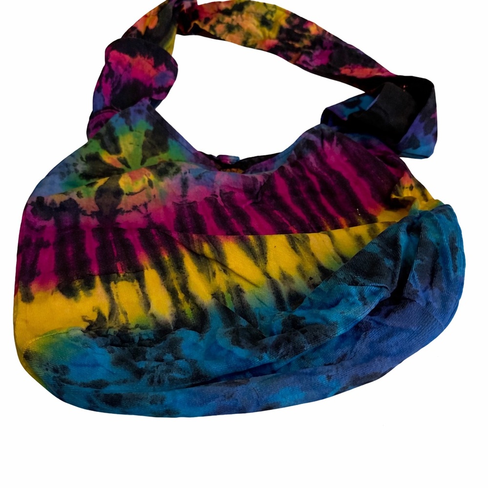 Tie-Dye Multicolor Hobo Shoulder Bag